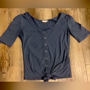 Juniors XS Aeropostale Crop Top Tie Front